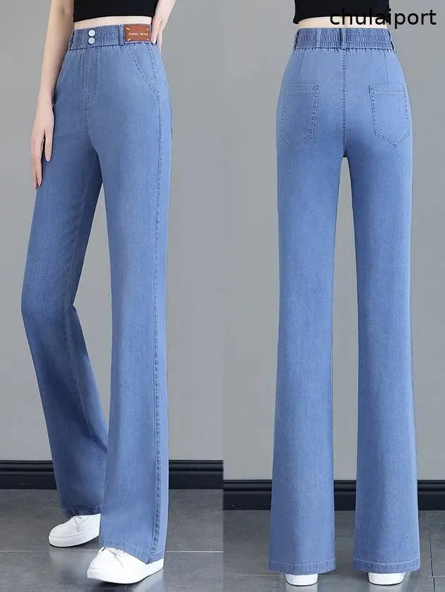 Casual Pocket Stitching Loose Denim Jeans