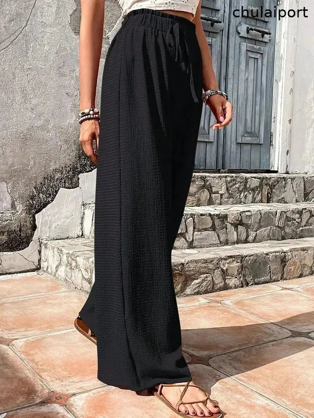 Casual Plain Loose Pants