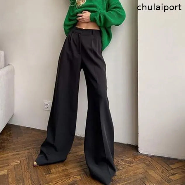 Loose Casual Plain Pants