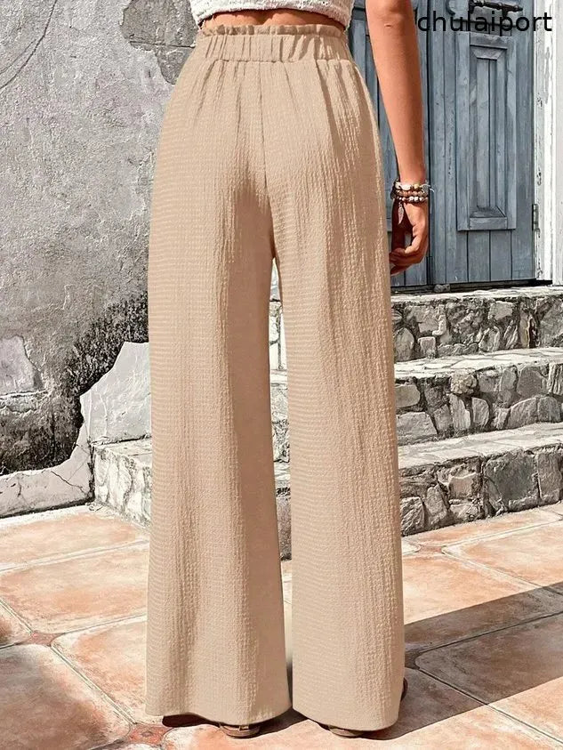 Casual Plain Loose Pants