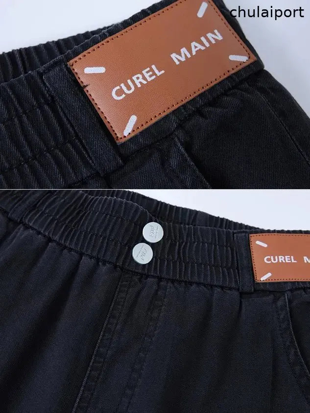 Casual Pocket Stitching Loose Denim Jeans