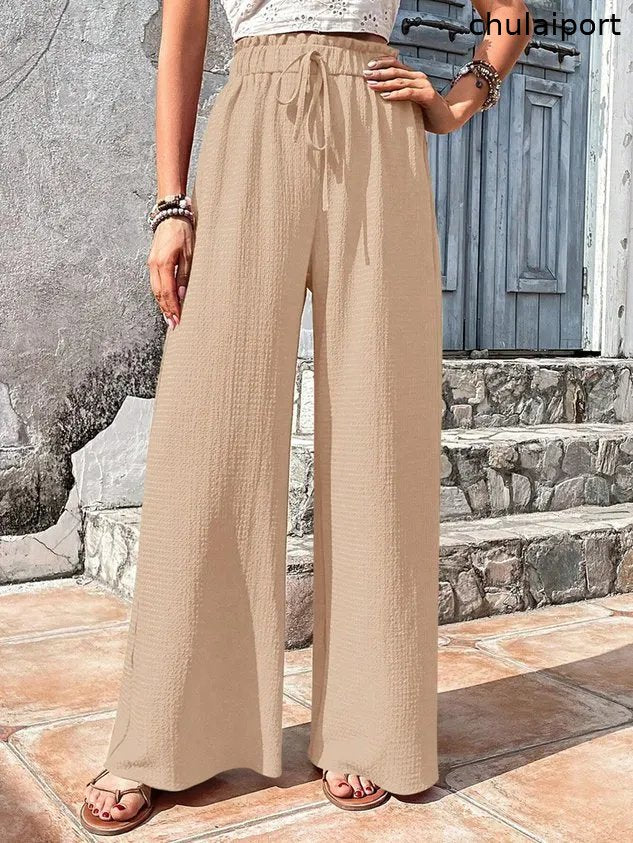 Casual Plain Loose Pants