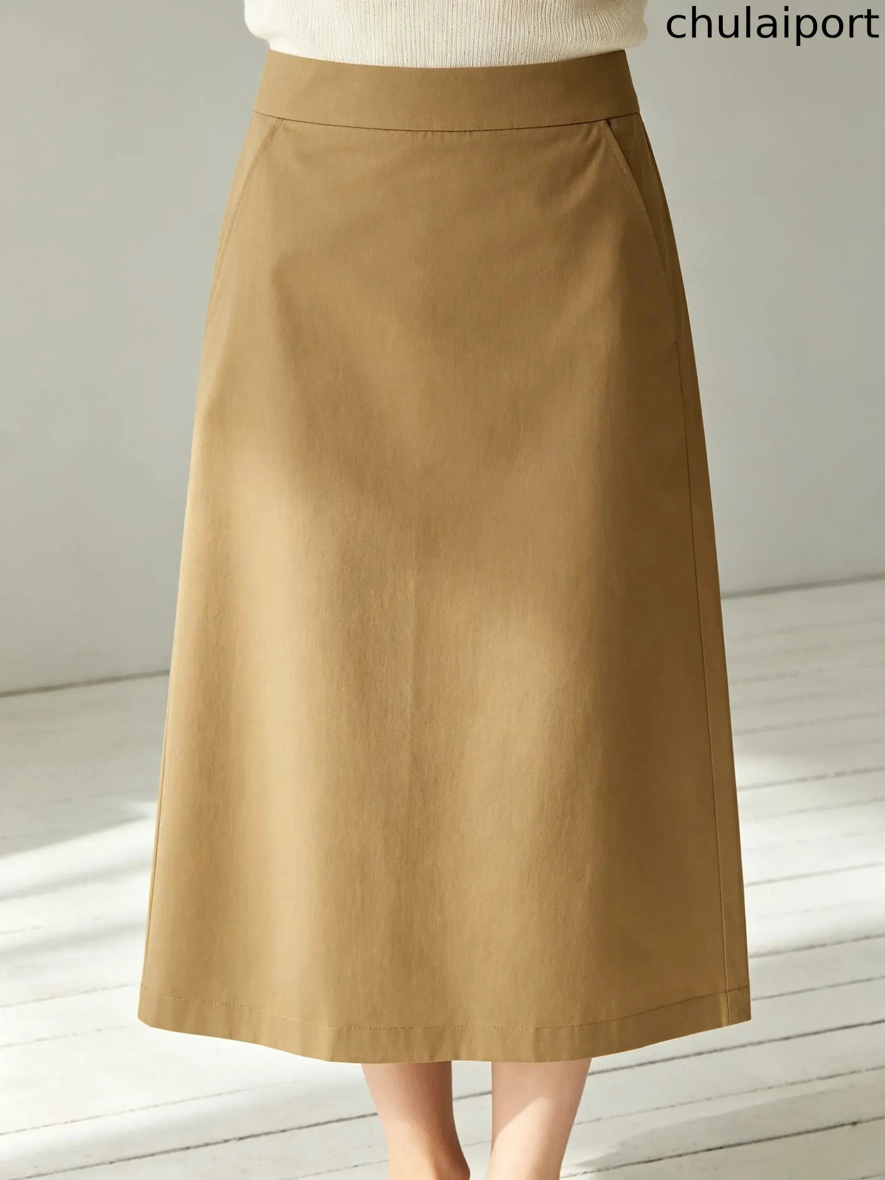 Casual Regular Fit Plain Skirt