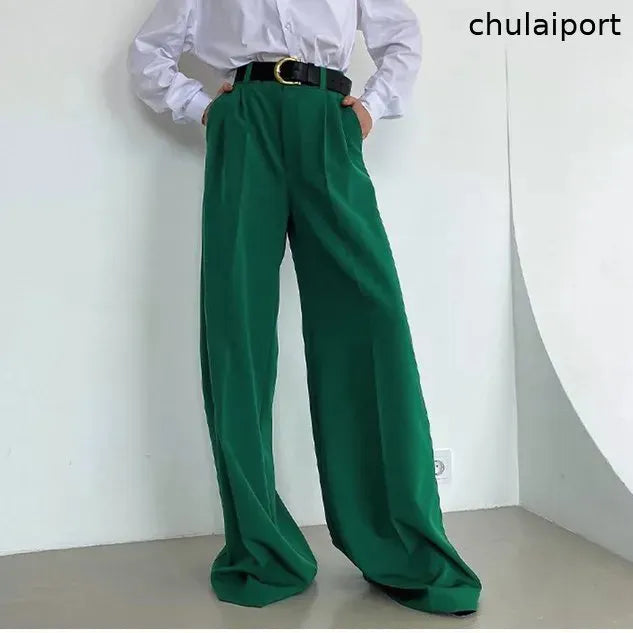 Loose Casual Plain Pants