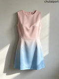 Casual Sleeveless Ombre Mini Dress
