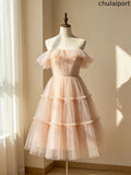 Off Shoulder Tulle Cake Dress